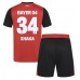 Maillot de foot Bayer Leverkusen Granit Xhaka #34 Domicile vêtements enfant 2024-25 Manches Courtes (+ pantalon court)